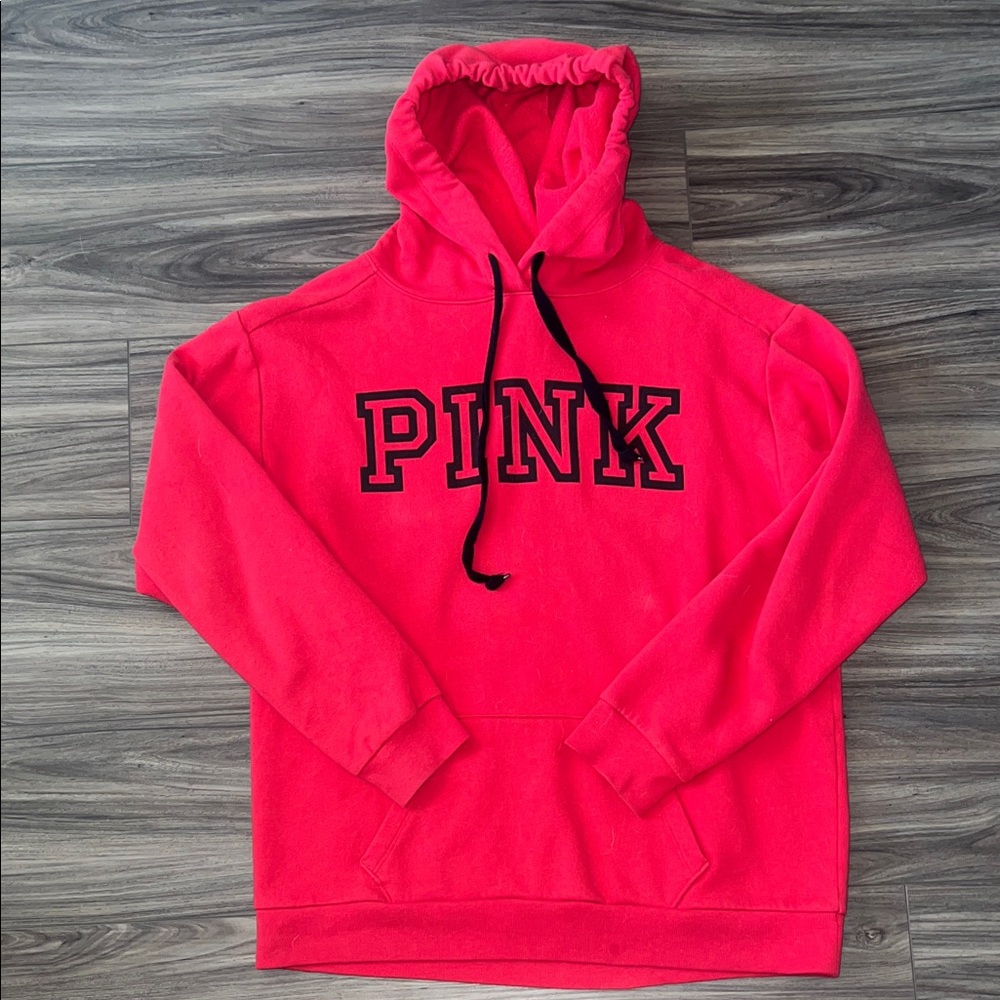 PINK Victoria's Secret Hot Pink Pullover Hoodie
